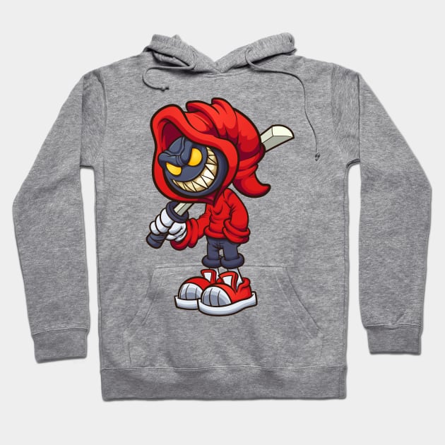 Evil hooded character Hoodie by memoangeles